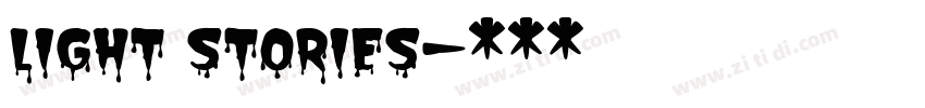 Light Stories字体转换